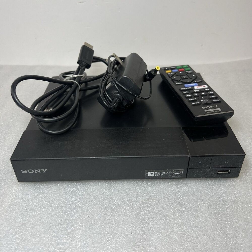 WORKS Sony BDP-S3700 Blu-ray DVD Smart Streaming WiFi Player w Remote HDMI